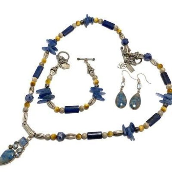 Handmade Jewelry Set by Surdigirl - Quantum Quatro, Kyanite